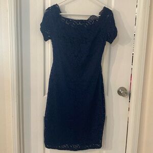 Navy Blue Dress 38 inches high